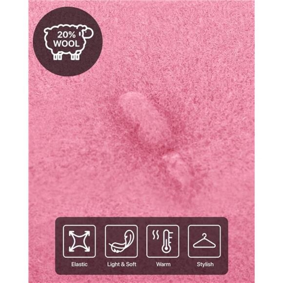 Solid Color French Beret Hat. Classic French, Casual and Chic Lightweight Cap - Picture 3 of 8